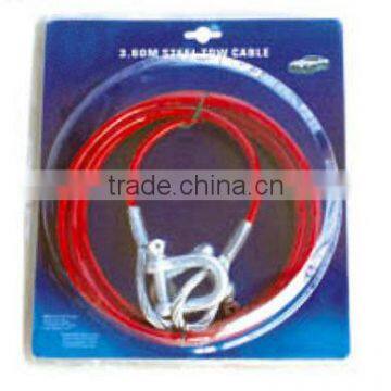 Steel Tow Rope With Hooks - Car Recovery Cable With Shackles - 1000 kg / 1500 kg / 2000 kg / 2500 kg / 3000 kg photo-4