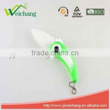 WCJ470 Pocket Mini Folding Bird Shaped Ceramic Knife With Green PP Plastic Handle,high Quality photo-2