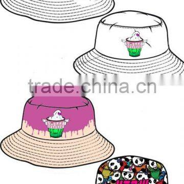 Digital Printing Double Side Fisherman Cap Reversable Bucket Hats photo-5
