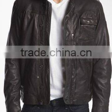 Mens Fashion Zip Up Design Long Jacket Coat