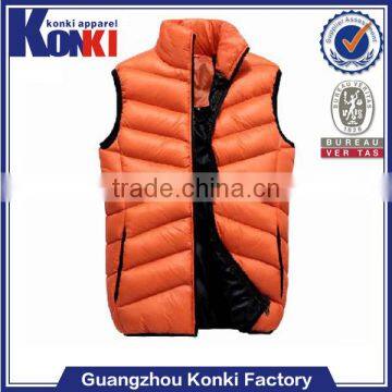 Custom sleeveless polar fleece vest in bulk