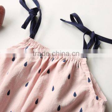 Hot Sale Cotton Printed Raindrop Baby Romper Suit for 1-5 Years Old Girl photo-4