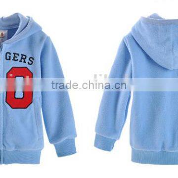 2016 Cute Animals Pattern 100% Polyester 360g Polar Fleece Kids Coat for Girls photo-5