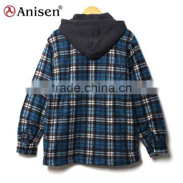 Apparel Stock Lot Good Price Men Fleece Plaids Jacket photo-2