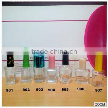 Clear Glass 5 ml nail polish bottle,High Quality Nail Polish Bottle with Cap and Brush