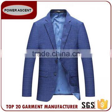 Oem Design Blue Custom Blazer Men Casual Latest Suits Jacket In Fashion photo-3