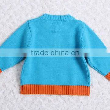 Round Neck With Buttons Boys Pullover Sweater Factory Price photo-5