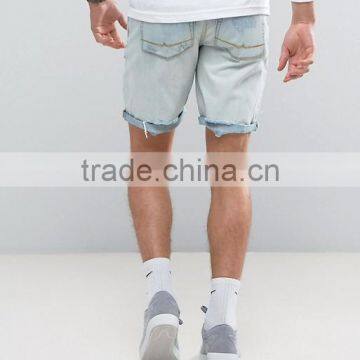 New Fashion Jeans Shorts Men Distressed Straight Pants Jeans photo-2