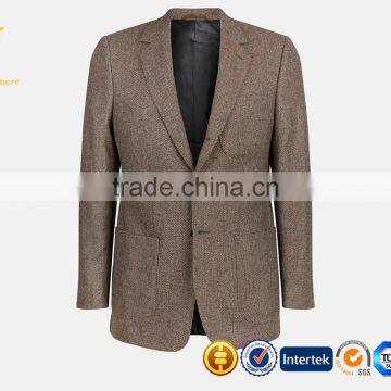 OEM Service Fashion Men Business Cashmere Wool Blended Suits photo-3