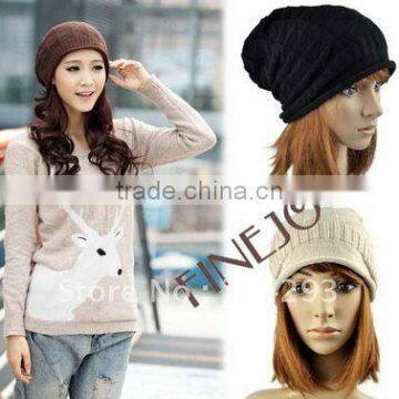 2012 Autumn Winter Knitting Wool Hat for Unsex Caps Beanie Knitted Hats Caps 8046