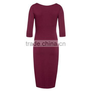 China Wholesale Maternity Clothes New Arrival Modern Maternity Dress photo-5