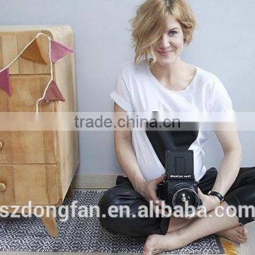 China Guangzhou Garment Manufacture Custom t Shirt Printing 100% Cotton Kid's White T-shirt Boutique Clothing photo-2