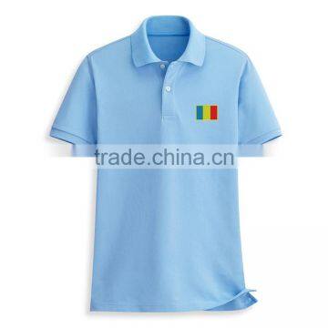 Manufacturer Wholesale Polo Customised Rubber Print Fashion Double Collar T-shirt photo-6