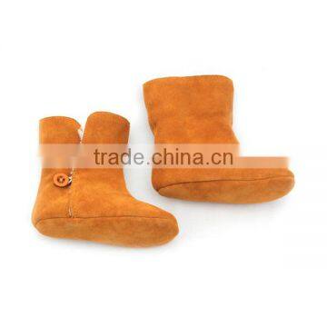 Simple Suede Leather Babies Prewalker Ankle Baby Boots photo-4