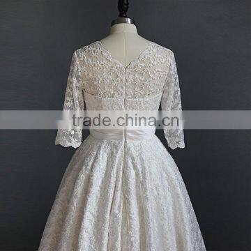 White A Line Wedding Dress 2017 photo-4