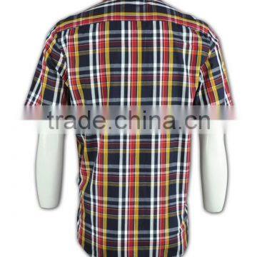 2015 Hot Sell Wholesale High Quality Red and Black Color Flannel Shirts Men photo-4