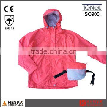 New ladies yellow cheap raincoat women waterproof jacket