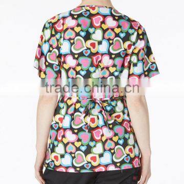 New Style Wholesale Custom Nurse Uniform Medical Scrub Top Hospital Fashionable Nurse Uniform Designs photo-4