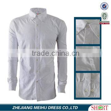 2017 Formal white new Brand Autumn Oxford button- down collar mens slim fit warm fashion shirt