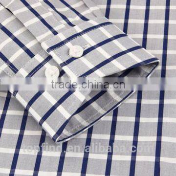 Supply 2016 New Trendy UK Style Plaid Long Sleeve Gentleman Shirt photo-3