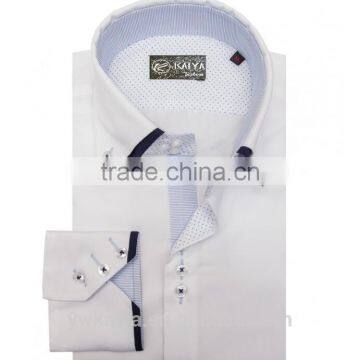 Wholesale Clothing mens office business wear slim fit italian style 100% cotton mens dress shirt design