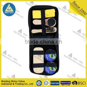 Complete Polyester Bag Shoe Polish Kit With Sponge Brush and Cleaning Cloth photo-3