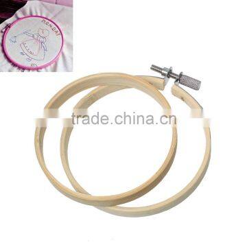 Craft Tools Cross Stitch Supplies Circle Round Natural Bamboo Embroidery Hoops photo-3