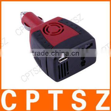 150W Car Power Inverter 12V DC to 220V/110v AC Converter Adapter With Cigarette Lighter and USB 5V Charger For Laptop photo-2