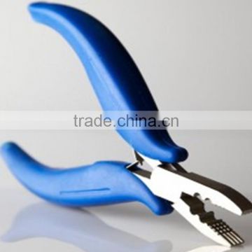 New Arrival Blue Color fusion hair extension pliers with three holes