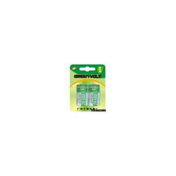 R20 D Battery with Blister Card Packing (Green Volt)