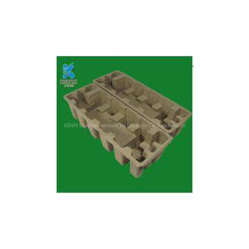 Environmental bagasse pulp mold tray, electronic equipment protection packaging