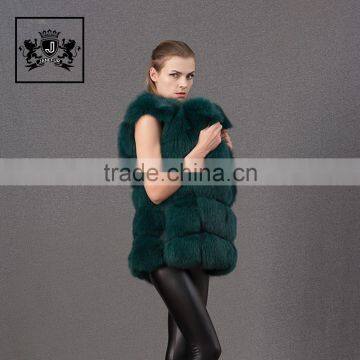 Factory Latest Fashion Coat Animal Fur Knitted Fox Fur Vest photo-3