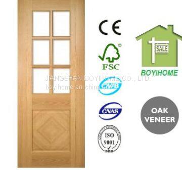 Glazed Oak Panel Door