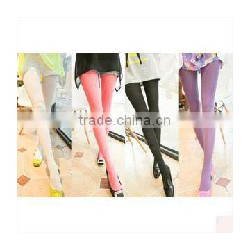 Bright Candy Color HUE Get ISO Certification Ultra Thin Milk Silk Wild Open Winter Fashion Women Tights