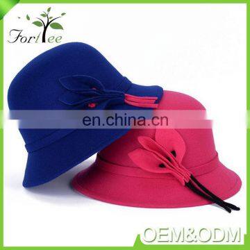 Best Selling New Fashion Ladies Popular Vintage Winter Party Flower Hats Fascinators Felt Womens Hats photo-5