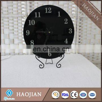 Sublimation white coating blank tempered glass clock face