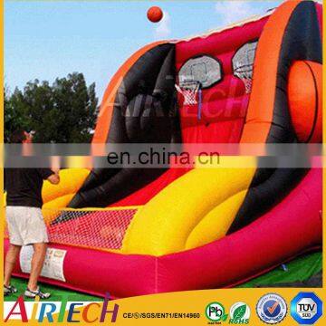 Inflatable interactive basketball shot