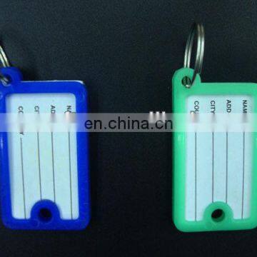 Both side Keychain plastic tag