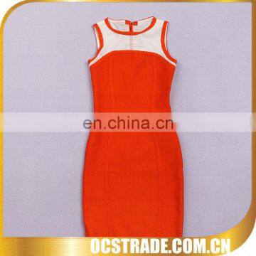 2014 hottest mesh red bodycon bandage dress