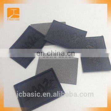 Fashion Design Custom pu Materials Jeans Leather Sewing Labels for Clothing photo-4