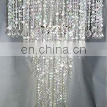 24" and 10" Extra Long Combination Beaded Chandelier