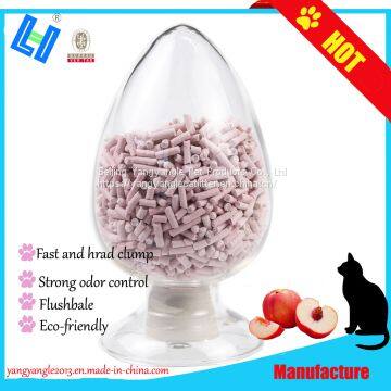 Pet product: hot sell peach tofu cat litter with fast clump
