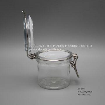 Luxury and High Quality Skin Care 200ml Black Round Cosmetic Use PETG Plastic Bottle,face Cream Packaging Plastic Cosmetic Jar photo-3