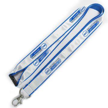 Wholesale Personalized Cheap Double Sided Layer Silk Screen Printing Lanyard Promotional Bright Color Printed Lanyard photo-4