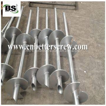 High strength Steel round Screw Piles