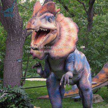 LORISO2033 Life size animatronic dilophosaurus realistic dinosaurs