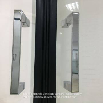 Shower Room Shower Enclosure Square Shape 2 Fixed Panels 2 Sliding Door photo-3