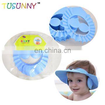 Safe Shampoo Bath Cap Soft Adjustable Visor Child Baby Shower Cap photo-4