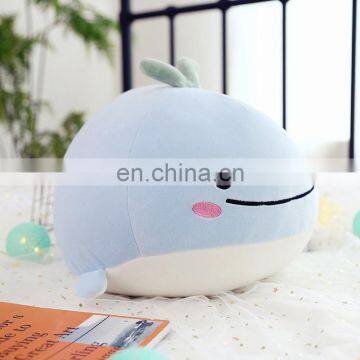 High Quality Plush Stuffed Toys Kawaii Ball Shape Body Fish Plush Animal Toys