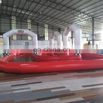 Portable Outdoor Inflatable Sport Game Zorb Ball Go Kart Inflatable Race Track photo-5